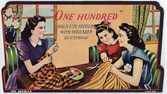 Vintage needles advertisement.