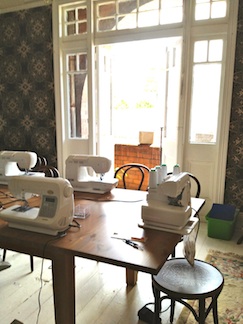 Upstairs classroom at Summer Hill Sewing Emporium
